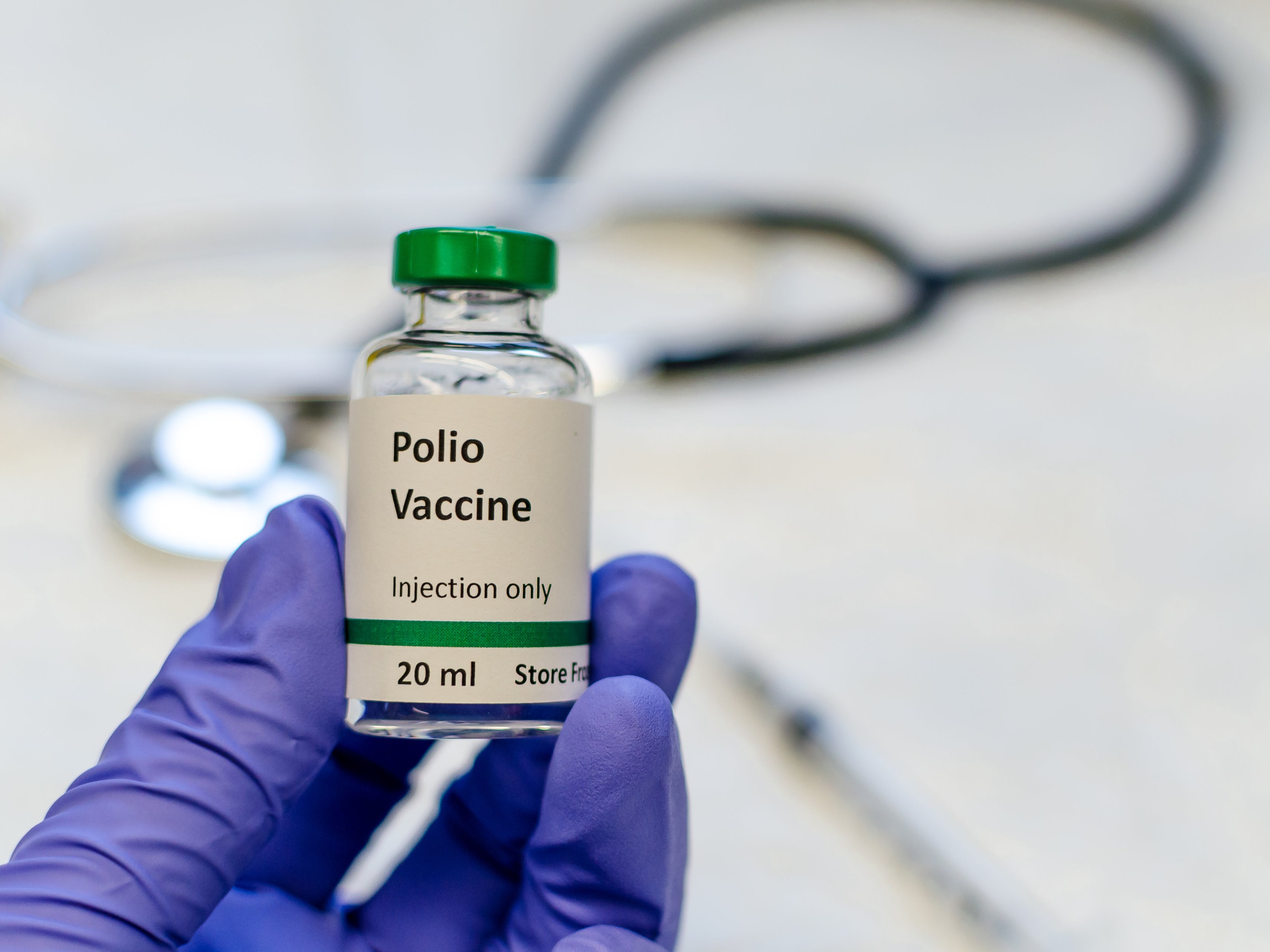 Polio vaccination rates have fallen in recent years