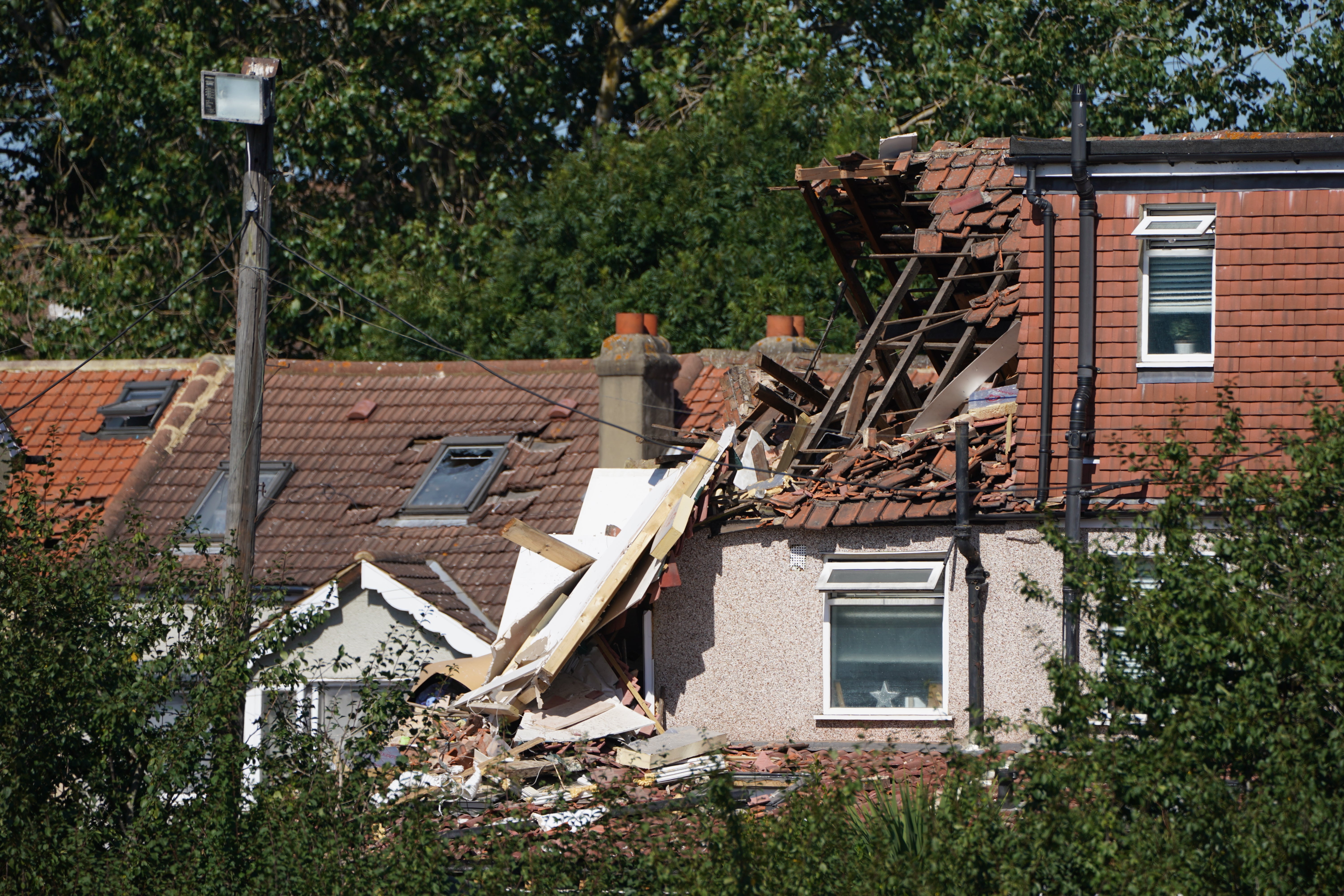 The scene in Galpin’s Road in Thornton Heath, south London (Kirsty O’Connor/PA)