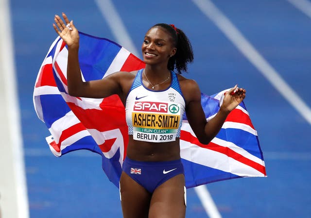Great Britain’s Dina Asher-Smith retained European 200m gold in Berlin four years ago (Martin Rickett/PA)