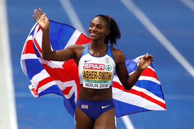 Great Britain’s Dina Asher-Smith retained European 200m gold in Berlin four years ago (Martin Rickett/PA)