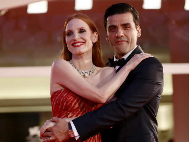 <p>Oscar Isaac and Jessica Chastain at the Venice Film Festival premiere of ‘Scenes From A Marriage’  </p>