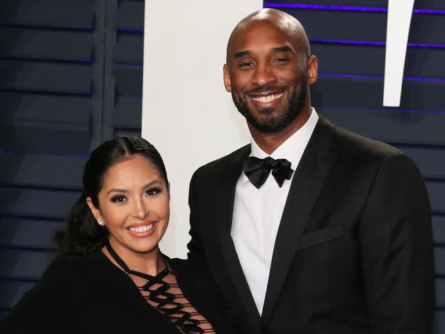 <p>Vanessa and Kobe Bryant at the 2019 Oscars </p>