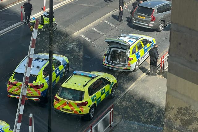 A man was shot by police in Creek Road, Greenwich, south-east London, after officers responded to reports of a man with a firearm (Christopher O.O/PA)