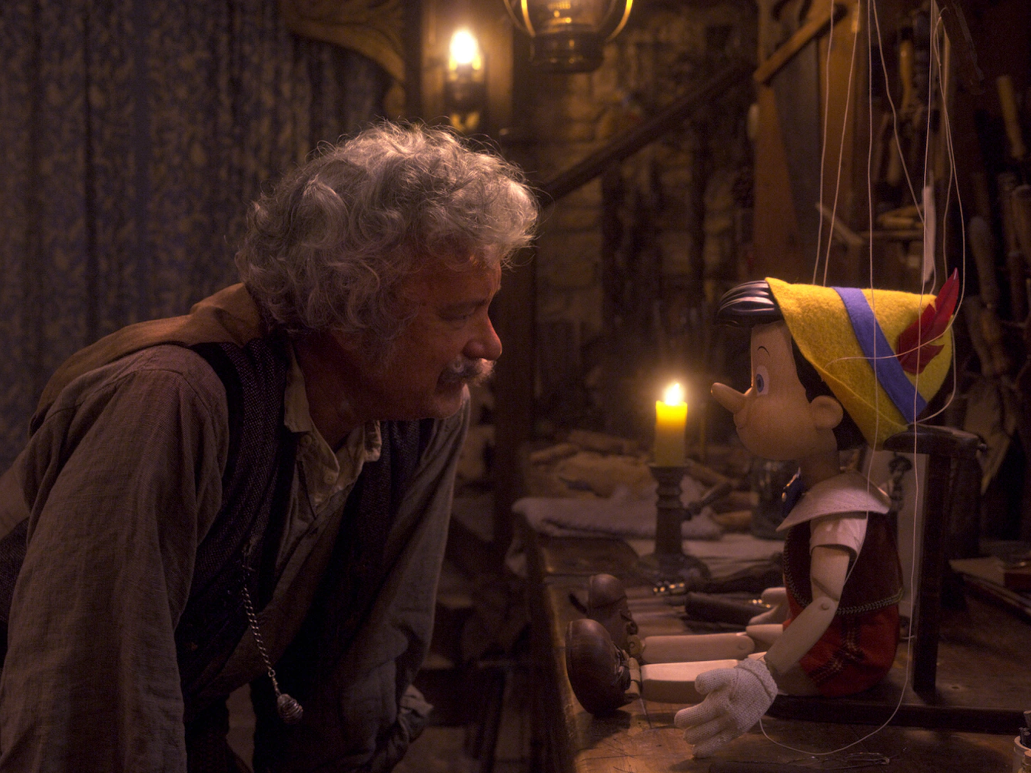 Tom Hanks as Geppetto in Pinocchio