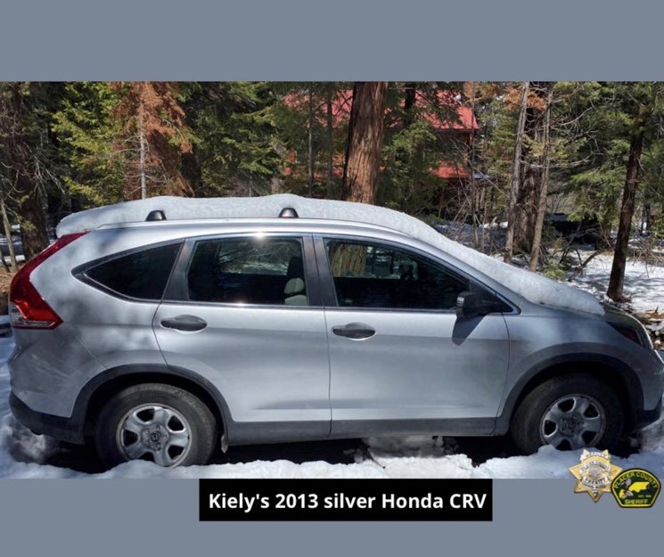 Kiely Rodni’s 2013 silver Honda CRV which is also missing