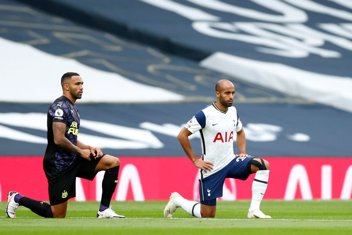 Premier League players taking the knee ‘lost impact’, says Callum Wilson Premier League players taking the knee ‘lost impact’, says Callum Wilson