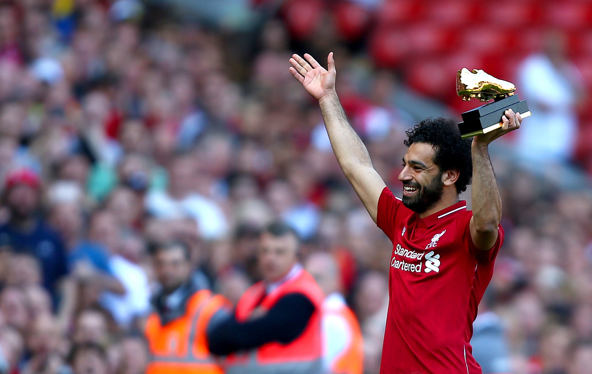 Mohamed Salah set a record for a 38-game season (Dave Thompson/PA)