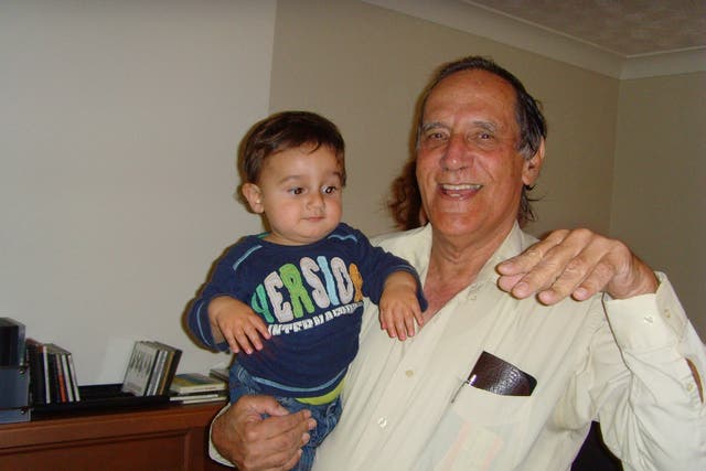 Yoram Hirshfeld ‘radiated so much kindness’, according to former student Amnon Eden, whose son Saul is pictured here with Mr Hirshfield in 2007 (Amnon Eden/PA)