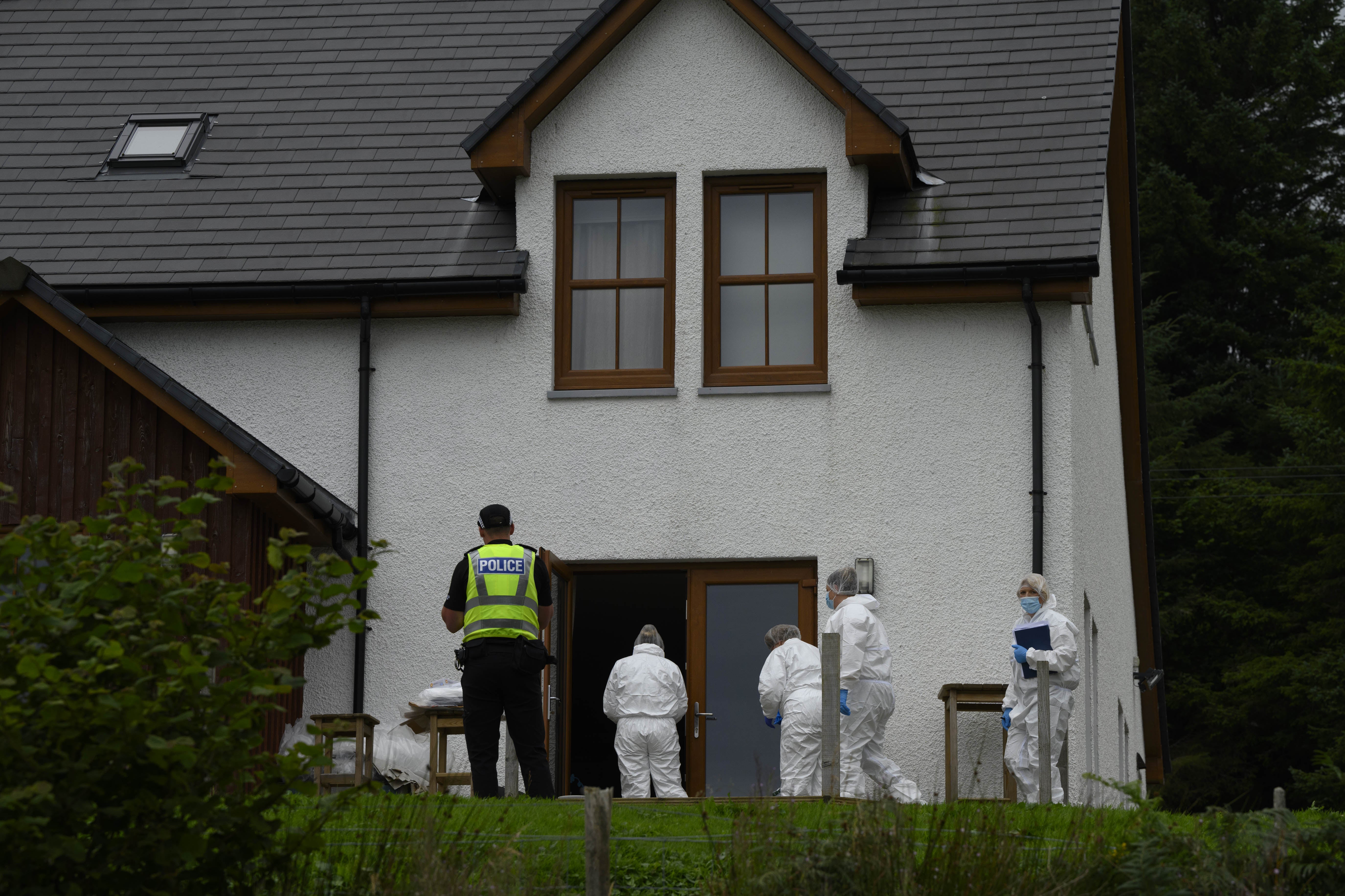 Police carrying out investigations at the scene of one of the incidents (John Linton/PA)