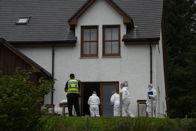 Police carrying out investigations at the scene of one of the incidents (John Linton/PA)
