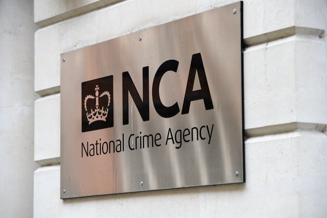 National Crime Agency sign (Kirsty O’Connor/PA)
