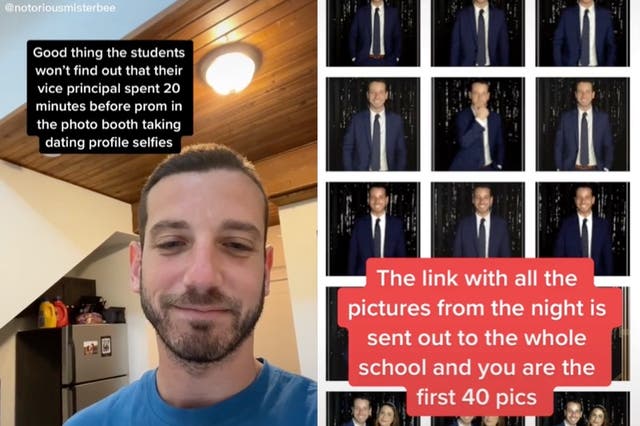 <p>High school vice principal learns dating app prom photo booth photos he took were sent to entire school</p>