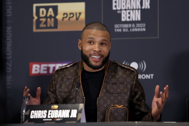 <p>Chris Eubank Jr has his eyes on a world title shot (Steven Paston/PA)</p>