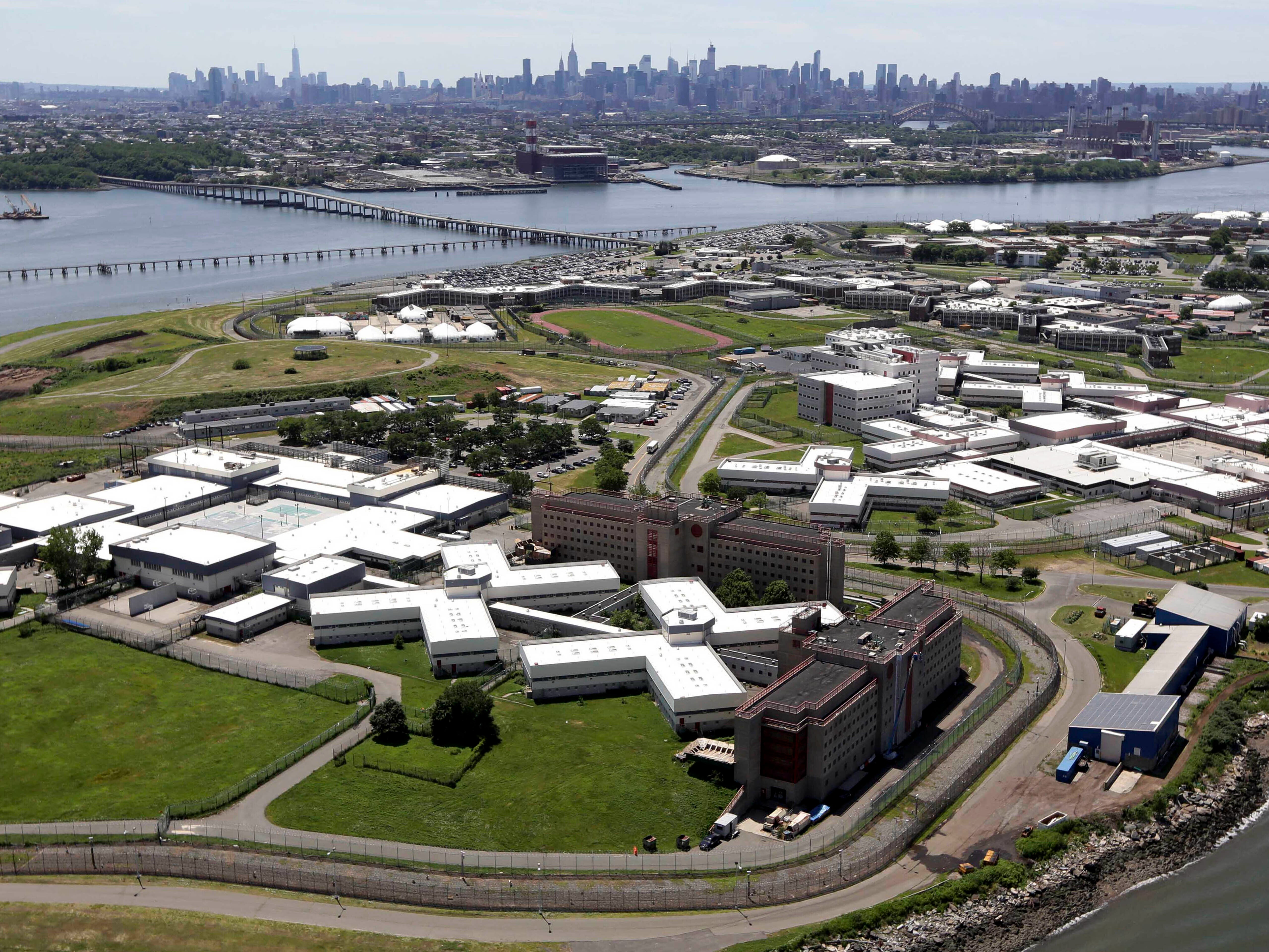 The infamous Rikers Island jail complex in New York City