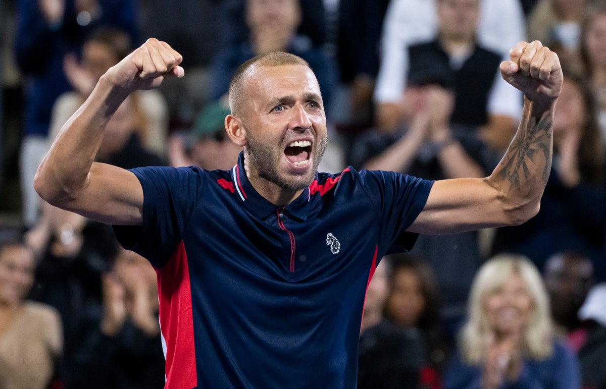 Dan Evans drops a set but claws way back into Montreal semi-final