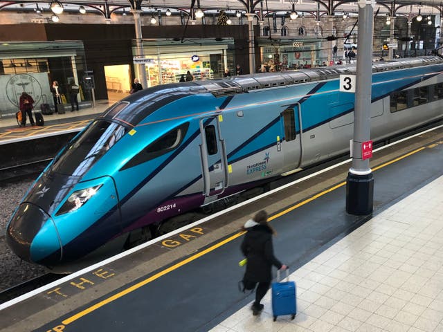 <p>Departing soon? TransPennine Express train at Newcastle station</p>