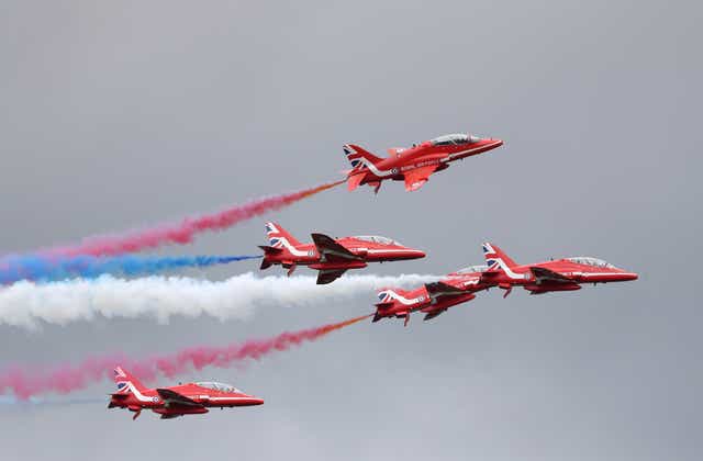 The display team had been due to fly over Edinburgh Castle (Bradley Collyer/PA)