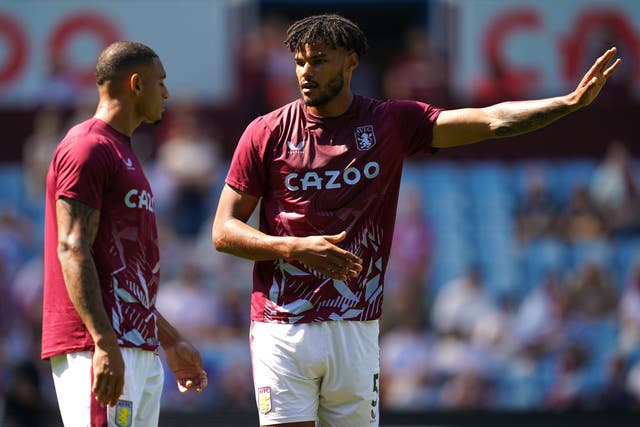 Tyrone Mings (right) was back in the Aston Villa side against Everton (Nick Potts/PA)