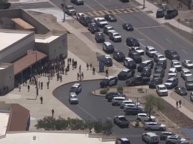 <p>Three parents were arrested after they became hostile when a school in Arizona was put on lockdown</p>