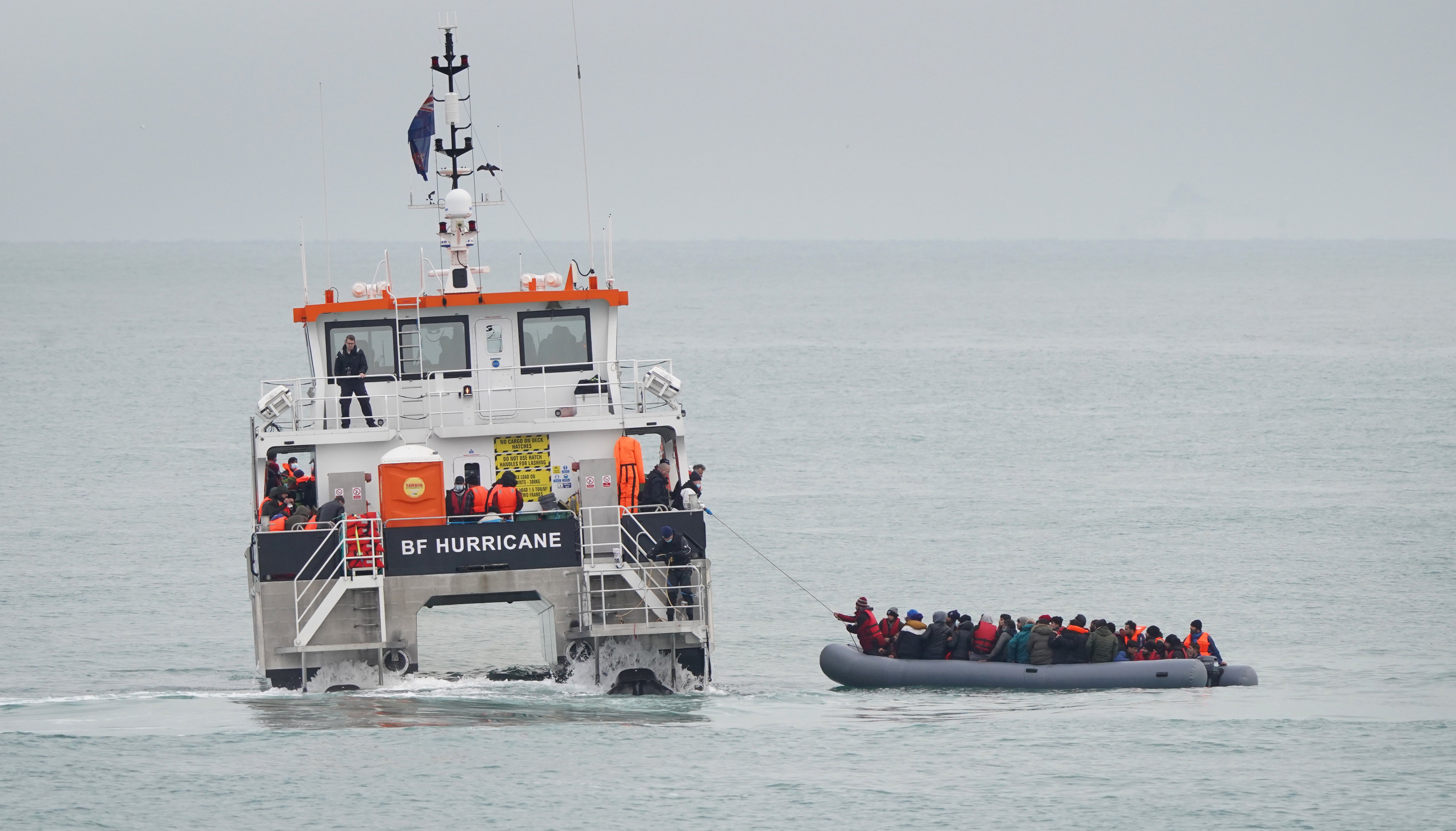 More than 20,000 people have been detected crossing the English Channel in small boats so far this year, Government figures show (Gareth Fuller/PA)