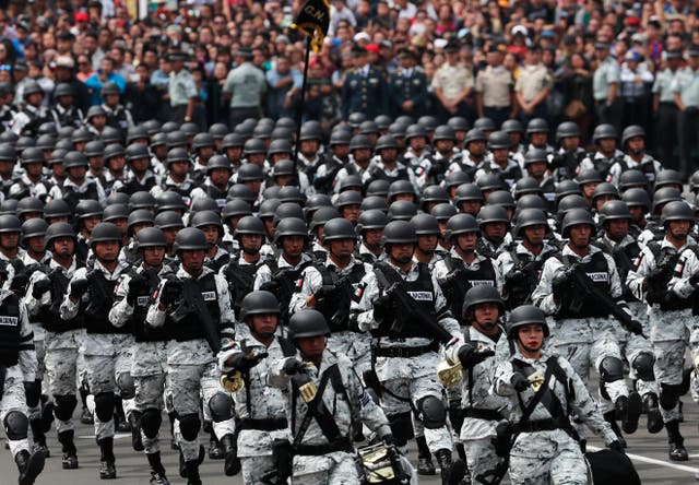 <p>MÉXICO-MILITARES</p>