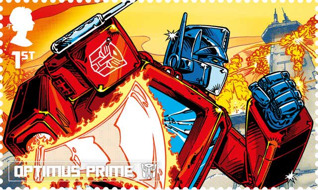 The stamps pay tribute to the British contribution to the Transformers franchise (Royal Mail/PA)