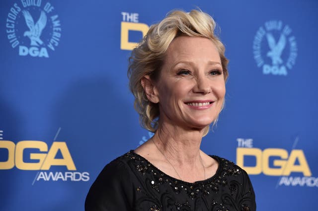 <p>FILE - Anne Heche arrives at the 74th annual Directors Guild of America Awards on March 12, 2022, in Beverly Hills, Calif.</p>