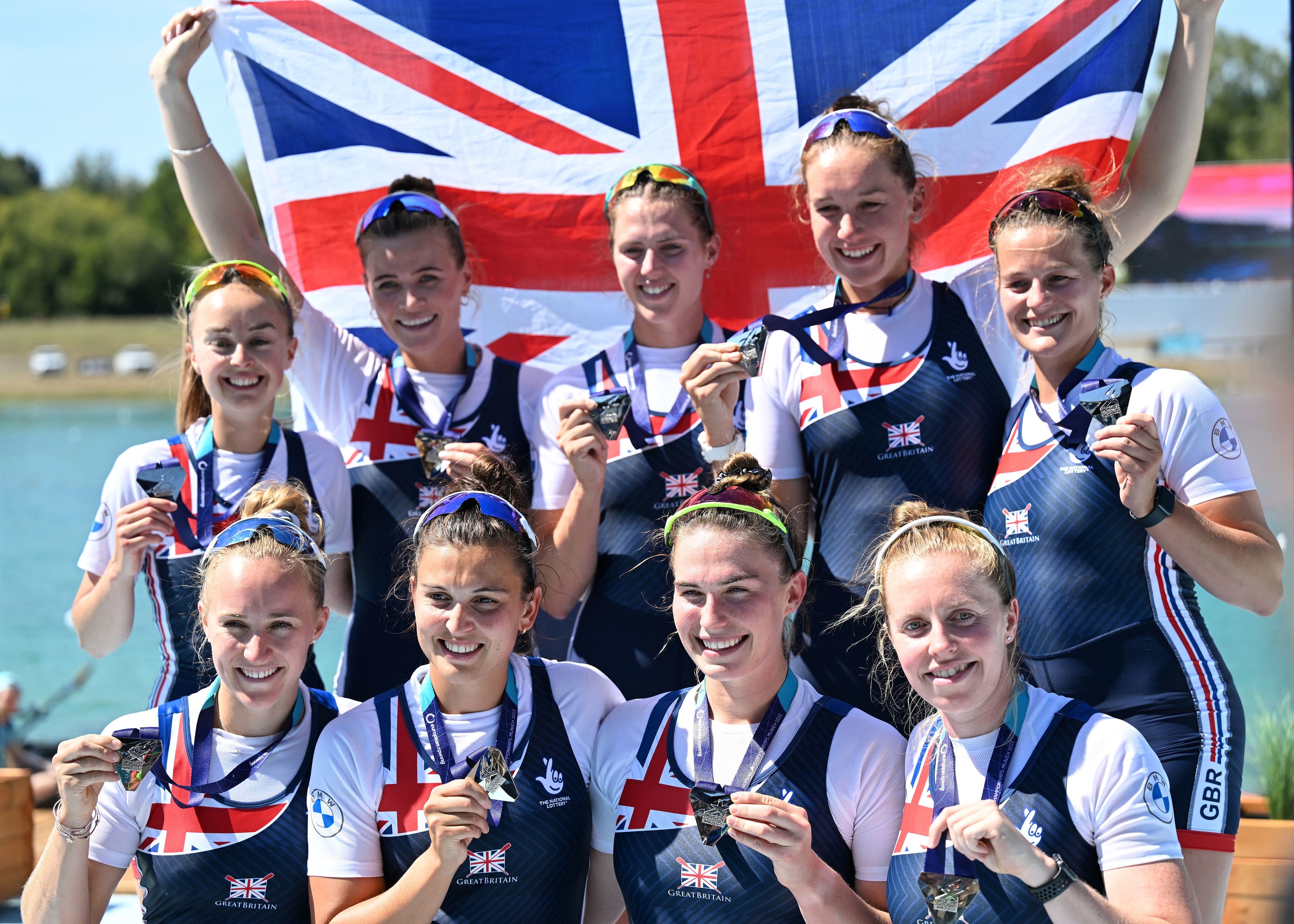 The women’s eight won silver in Munich