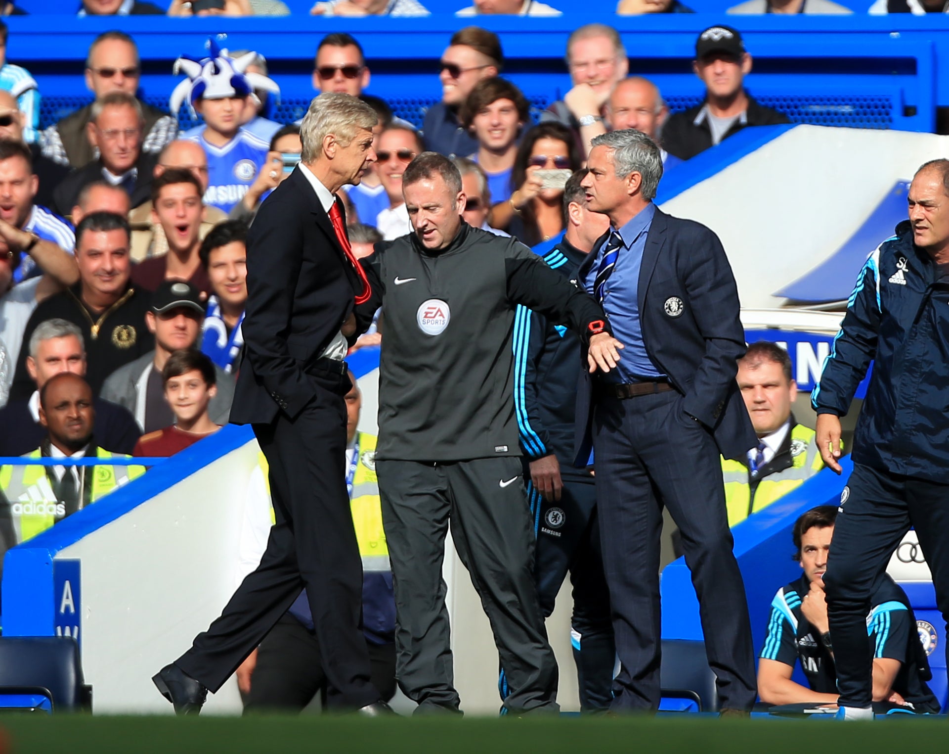 Jose Mourinho and Wenger had an argument in 2014 (Nick Potts/PA)