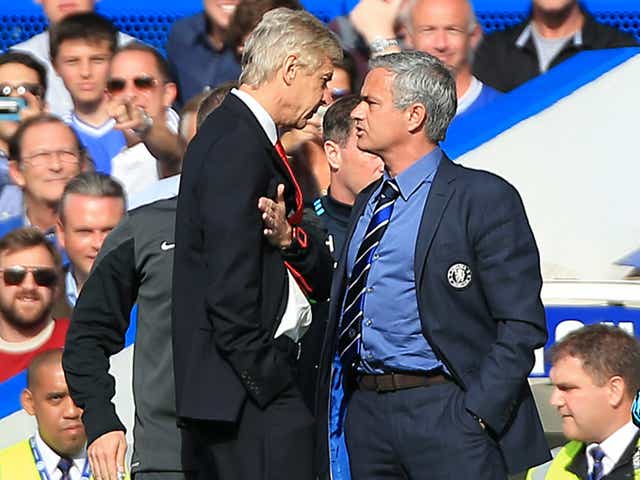 <p>Jose Mourinho and Arsene Wenger went head to head</p>