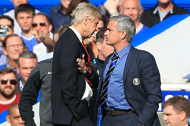 <p>Jose Mourinho and Arsene Wenger went head to head</p>