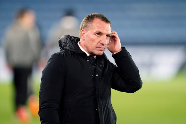Leicester manager Brendan Rodgers admitted he’s struggled in this transfer window (Mike Egerton/PA)
