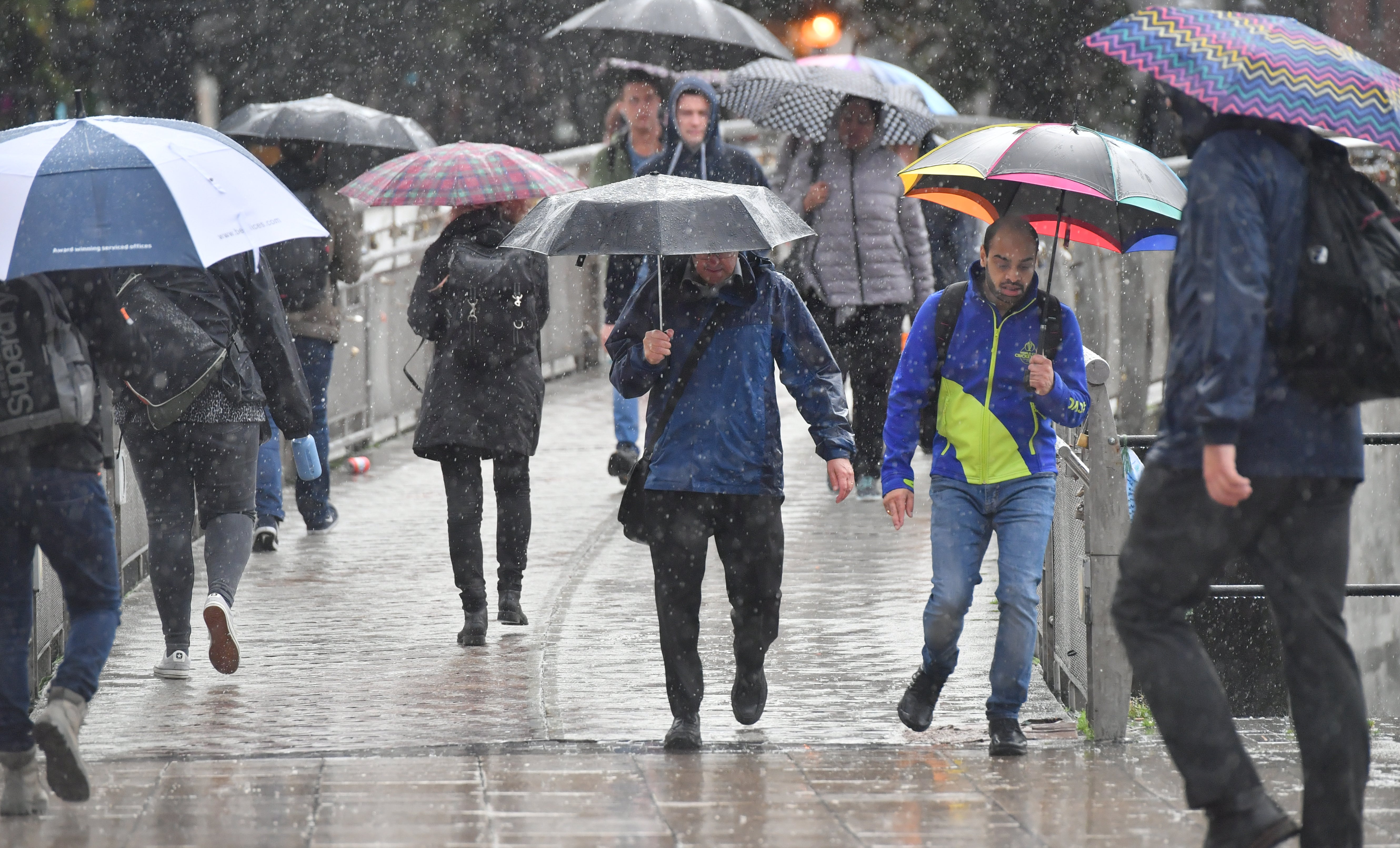 Yellow weather warnings are in place across the UK for Monday (Ben Birchall/PA)