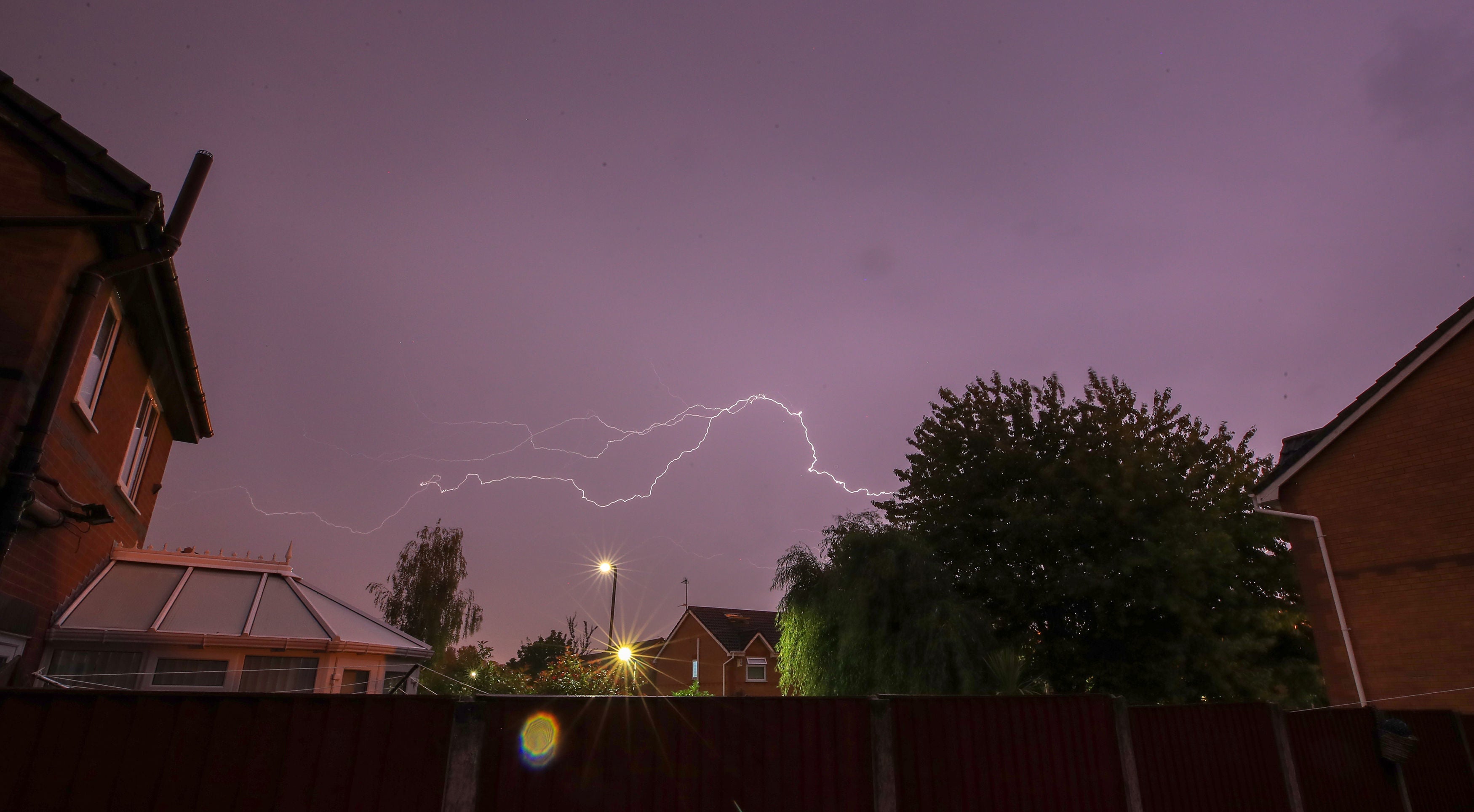 Lightning and thunder is also predicted during the week (Peter Byrne/PA)