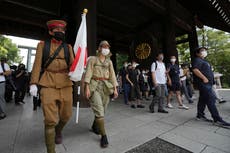Japan marks WWII's end, Kishida doesn't mention aggression