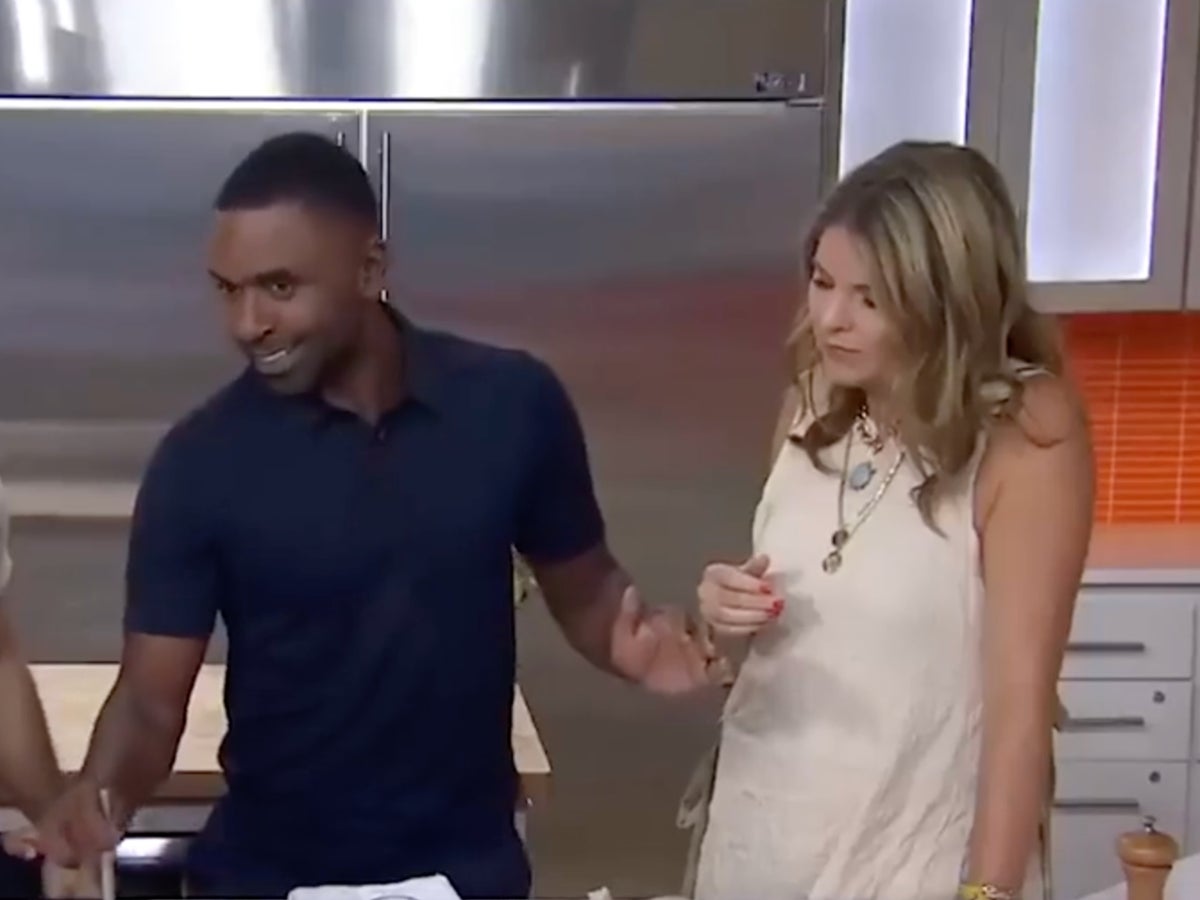 Justin Sylvester explains why he pushed Jenna Bush Hager away from him twice on Today show