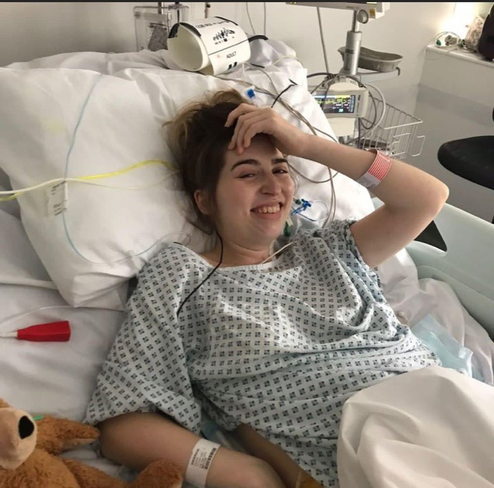 Sophie in hospital during treatment last year (Collect/PA Real Life)