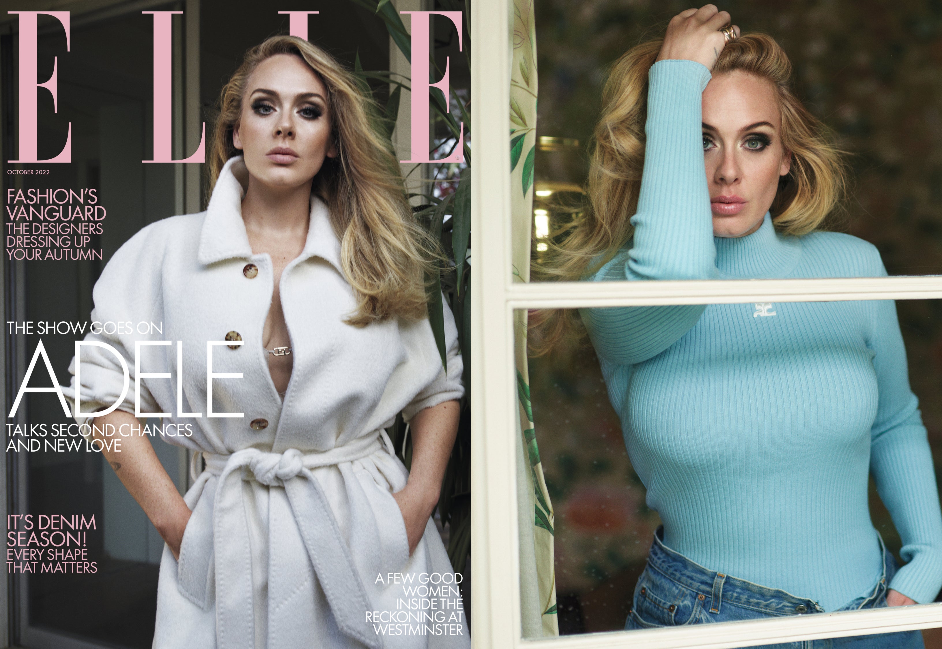Adele on the cover of Elle UK