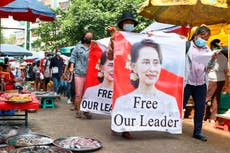 Aung San Suu Kyi handed six more years in prison on corruption charges in secretive court hearings