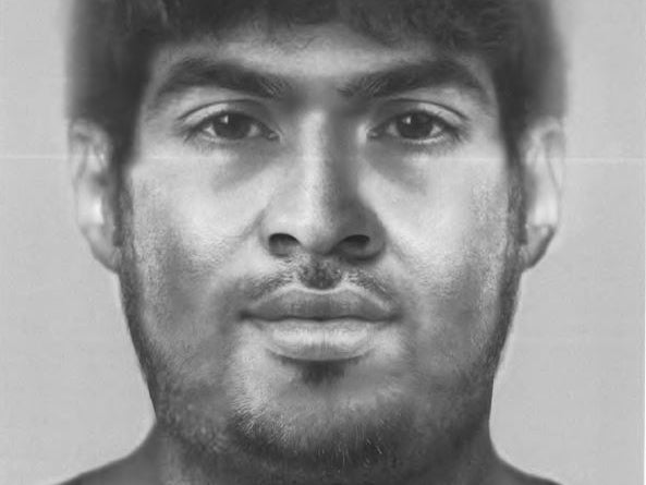 Police have re-issued an image of the unidentified man