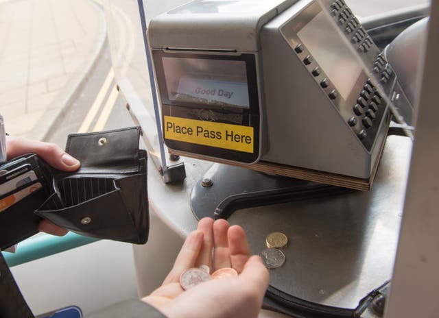 Bus fares will be capped at £2 per journey across England under proposals from Transport Secretary Grant Shapps (Dean Atkins/Alamy/PA)