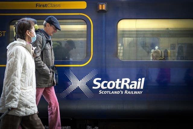 The number of trains will be hugely reduced in Scotland as a result of the strike action (Jane Barlow/PA)