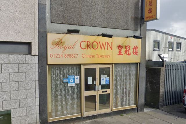 <p>The Royal Crown chinese takeaway in Aberdeen is one of thousands of small businesses being hammered by <a href="https://www.independent.co.uk/news/uk/politics/cost-of-living-energy-bills-starmer-b2145261.html">soaring energy bills</a> which are not protected by a price cap</p>