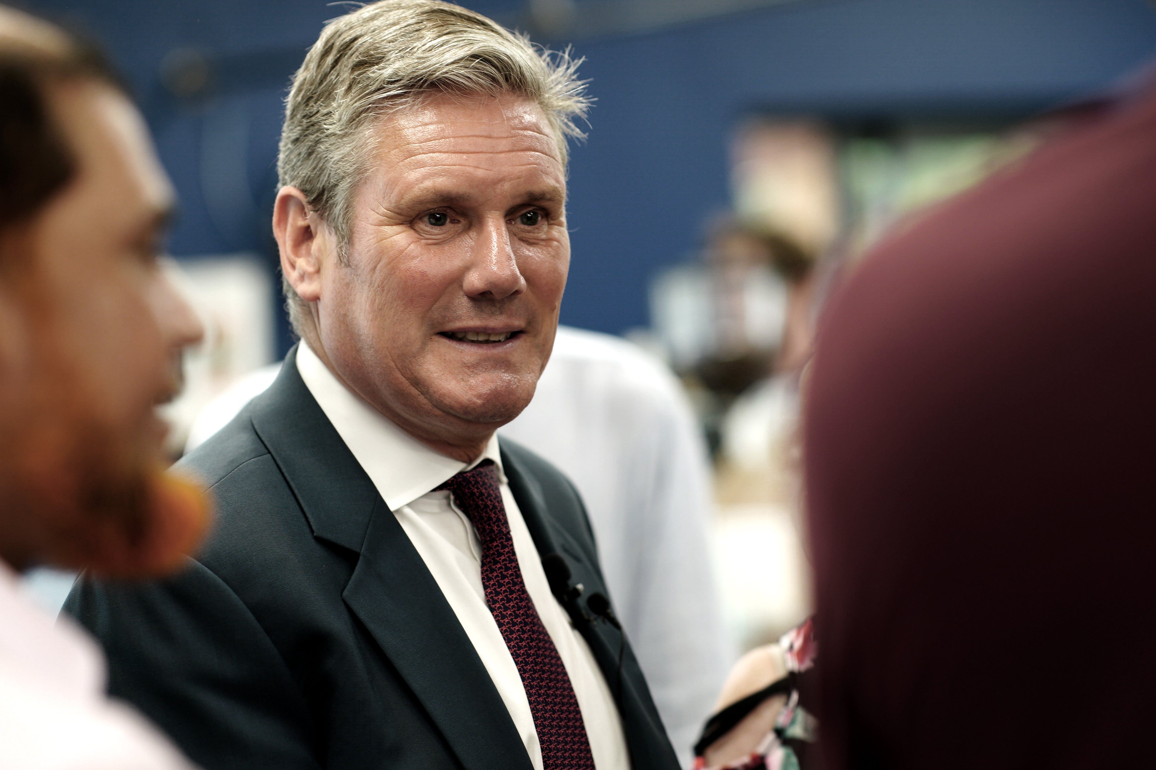 Sir Keir Starmer during a visit to Exeter to discuss the cost of living (Ben Birchall/PA)