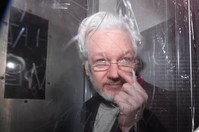 Julian Assange (Dominic Lipinski/PA)