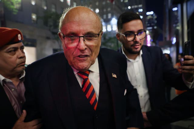 El exalcalde de la ciudad de Nueva York Rudy Giuliani