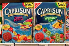 More than 5,000 cases of Capri Sun recalled over possible cleaning solution contamination