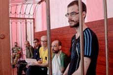 Five Europeans go on trial in separatist-controlled Ukraine