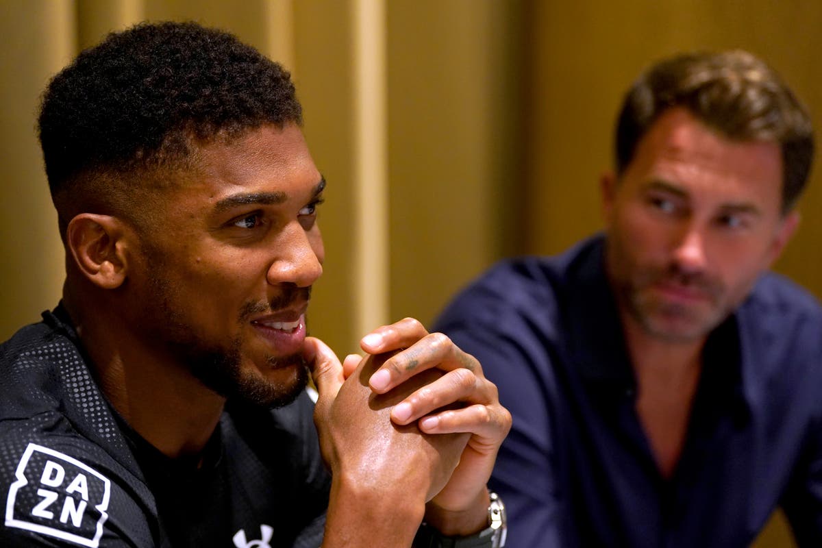 Anthony Joshua enjoying being &lsquo;underdog&rsquo; for Oleksandr Usyk rematch, Eddie Hearn claims