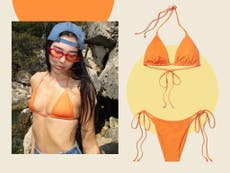 Dua Lipa’s dreamy tangerine bikini costs £172 – and we’ve found its dupes